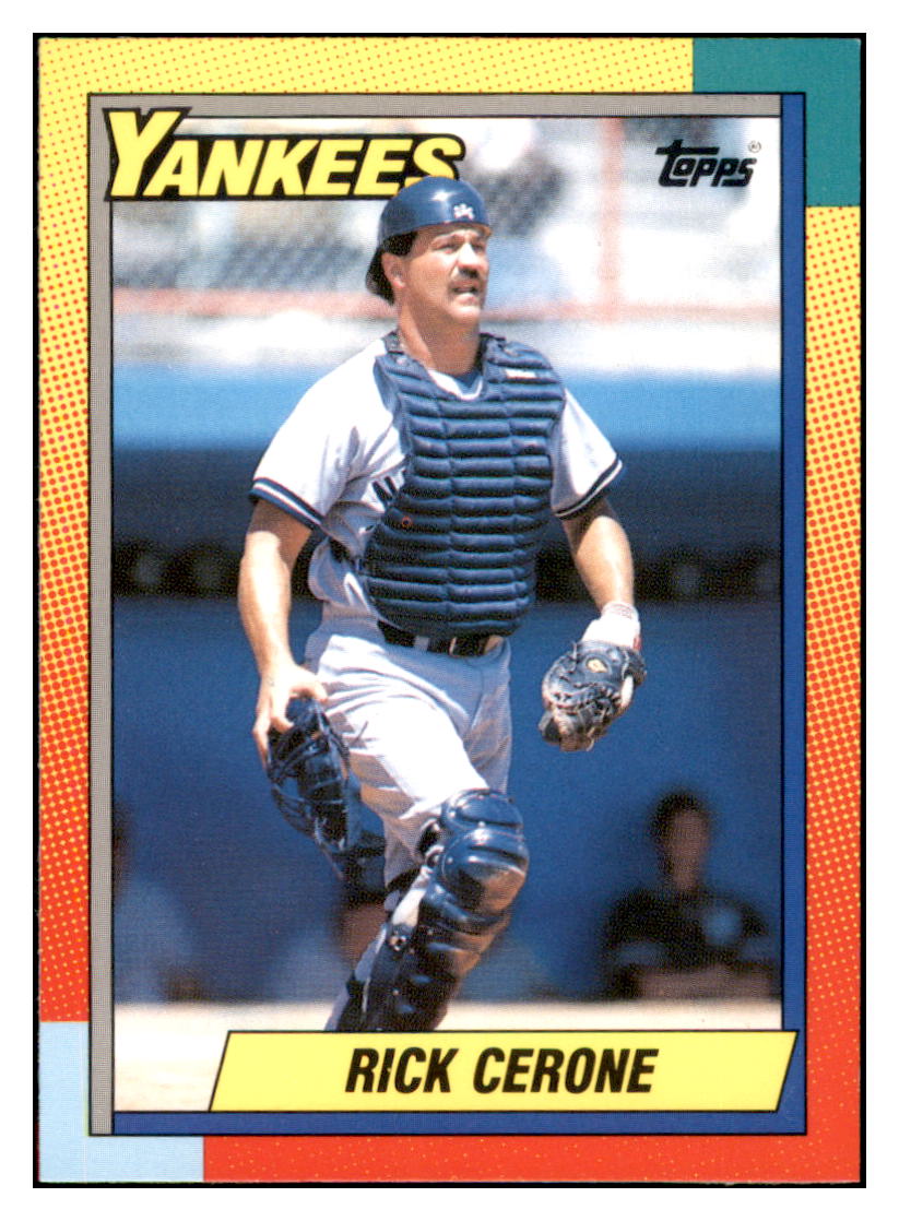 1990 Topps Traded Rick
  Cerone   New York Yankees Baseball Card
  VFBMD simple Xclusive Collectibles   