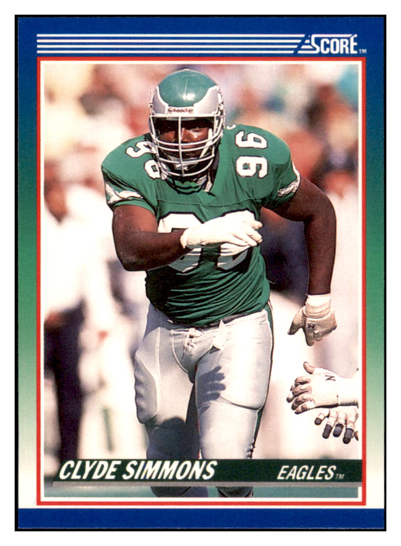 1990 Score Clyde
  Simmons   Philadelphia Eagles Football
  Card VFBMD_1a simple Xclusive Collectibles   