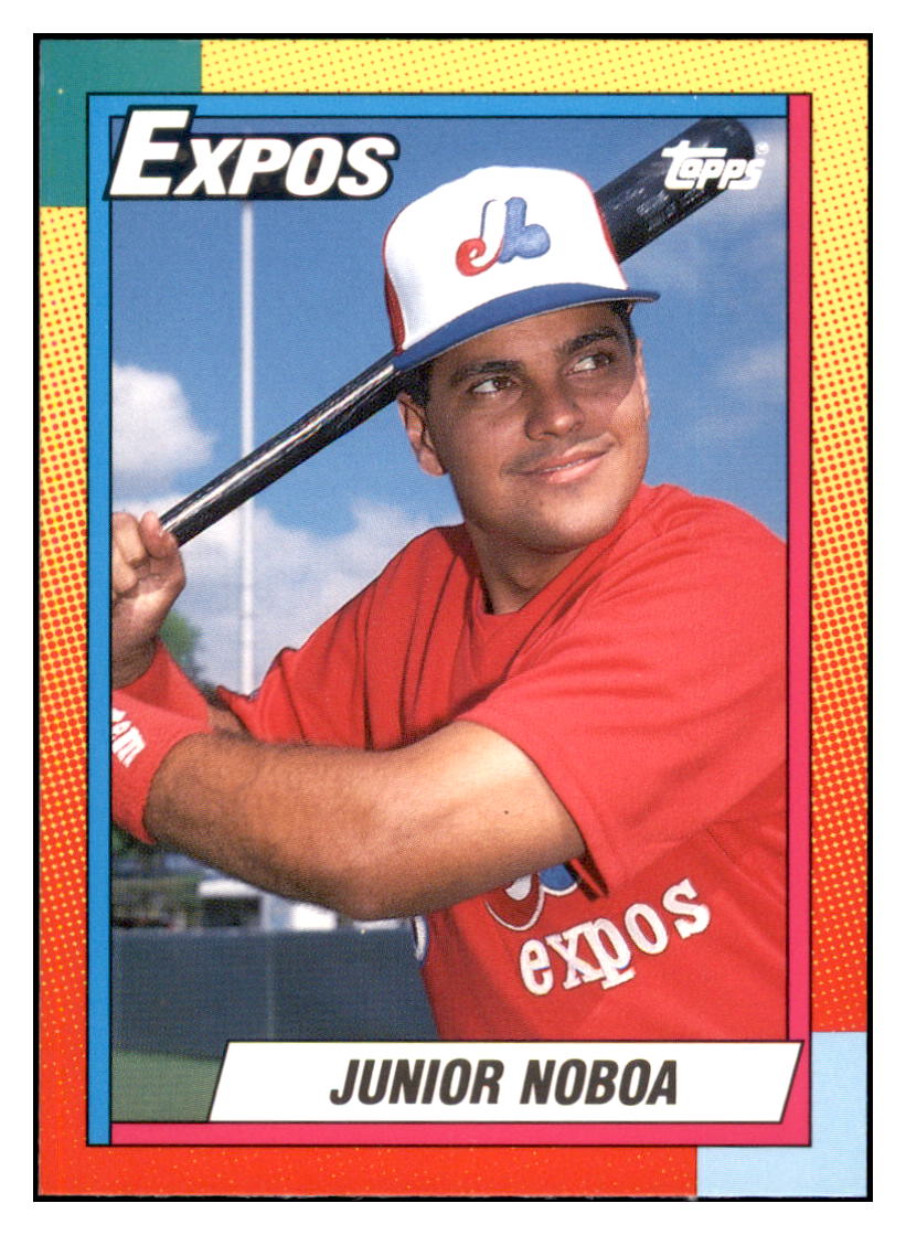 1990 Topps Traded Junior
  Noboa   Montreal Expos Baseball Card
  VFBMD simple Xclusive Collectibles   