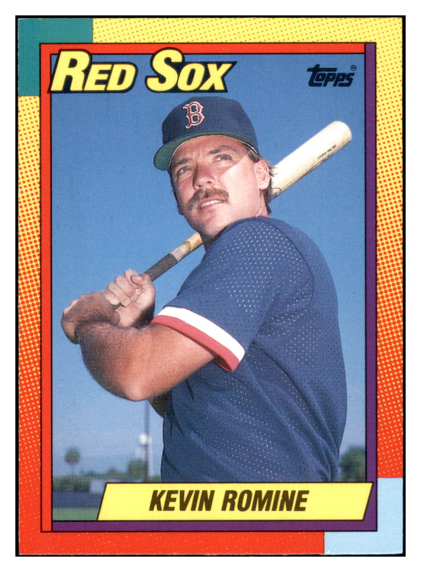1990 Topps Traded Kevin
  Romine Pack Version  Boston Red Sox
  Baseball Card VFBMD simple Xclusive Collectibles   