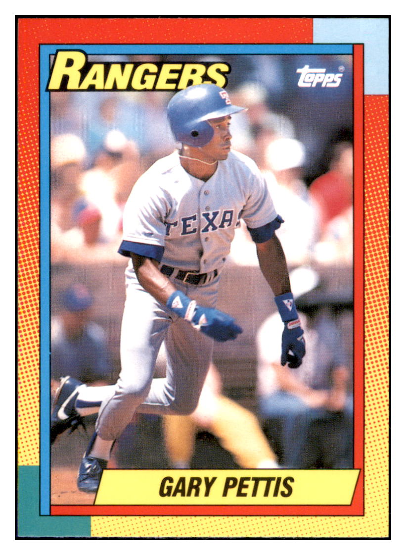 1990 Topps Traded Gary
  Pettis   Texas Rangers Baseball Card
  VFBMD simple Xclusive Collectibles   