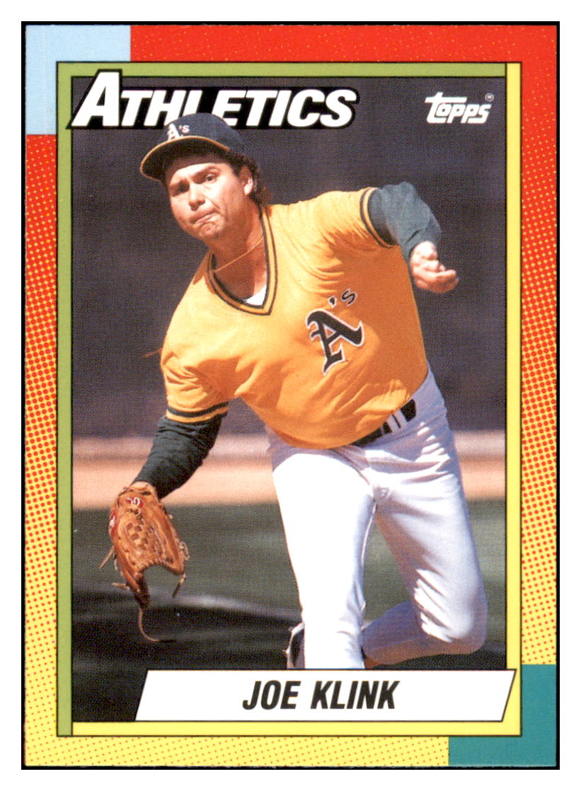 1990 Topps Traded Joe
  Klink   RC Oakland Athletics Baseball
  Card VFBMD simple Xclusive Collectibles   