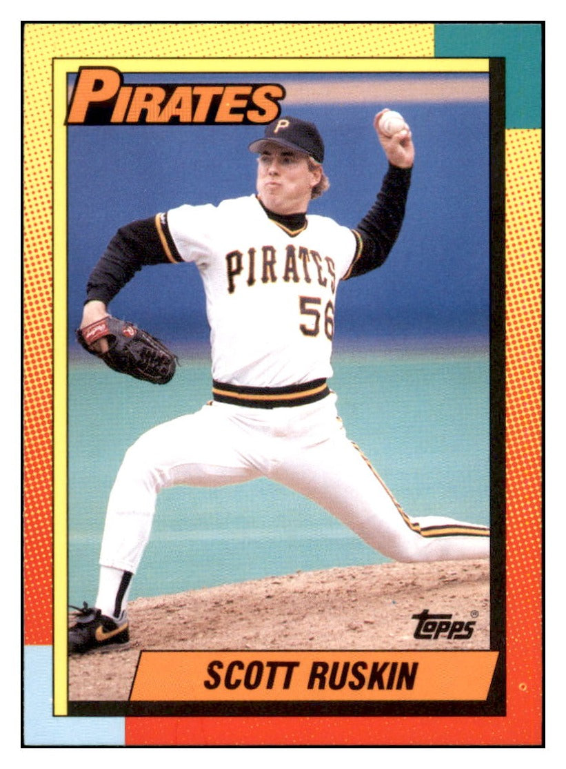 1990 Topps Traded Scott
  Ruskin   RC Pittsburgh Pirates Baseball
  Card VFBMD simple Xclusive Collectibles   