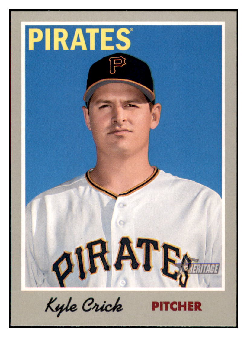 2019 Topps Heritage Kyle
  Crick   Pittsburgh Pirates Baseball
  Card TMH1A simple Xclusive Collectibles   