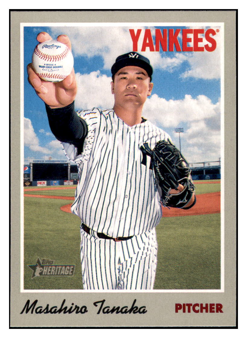 2019 Topps Heritage Masahiro
  Tanaka   New York Yankees Baseball Card
  TMH1A simple Xclusive Collectibles   