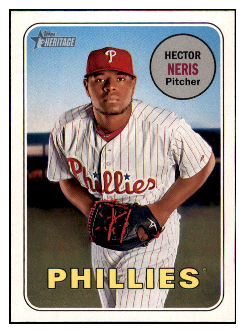 2018 Topps Heritage Hector
  Neris   Philadelphia Phillies Baseball
  Card TMH1A simple Xclusive Collectibles   