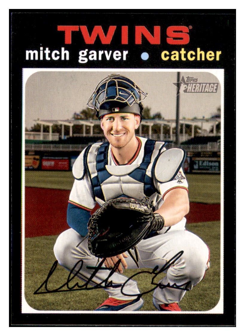 2020 Topps Heritage Mitch
  Garver   Minnesota Twins Baseball Card
  TMH1A simple Xclusive Collectibles   
