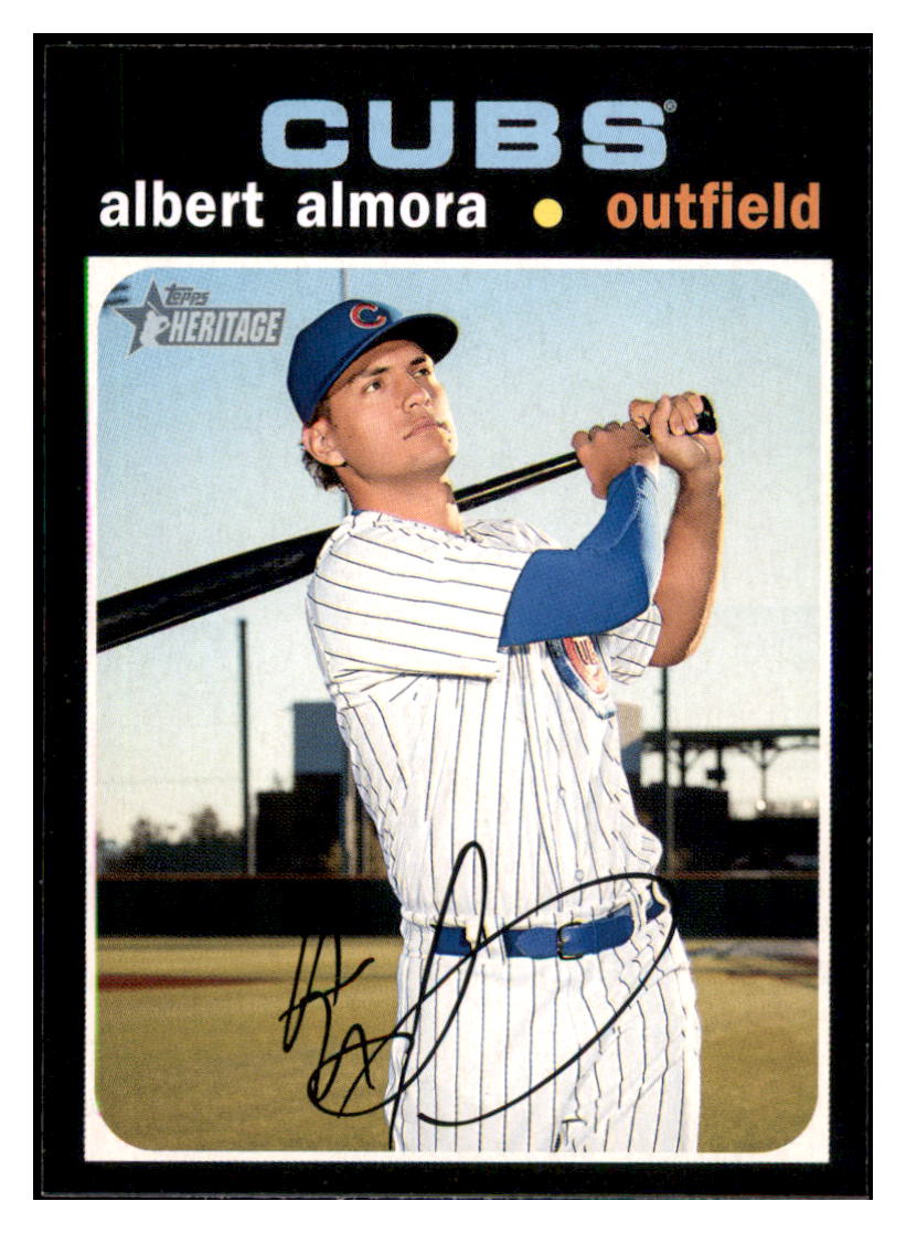 2020 Topps Heritage Albert
  Almora   Chicago Cubs Baseball Card
  TMH1A simple Xclusive Collectibles   
