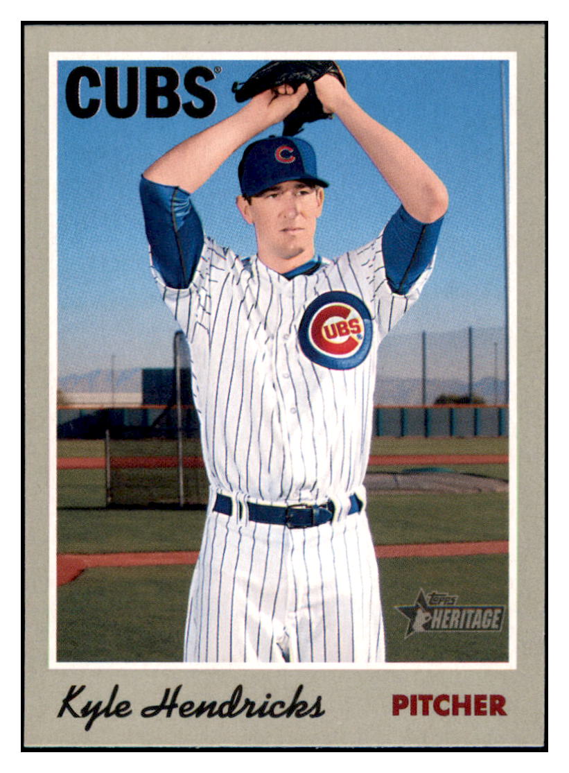 2019 Topps Heritage Kyle
  Hendricks   Chicago Cubs Baseball Card
  TMH1A simple Xclusive Collectibles   