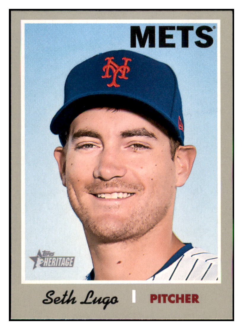 2019 Topps Heritage Seth
  Lugo   New York Mets Baseball Card
  TMH1A simple Xclusive Collectibles   