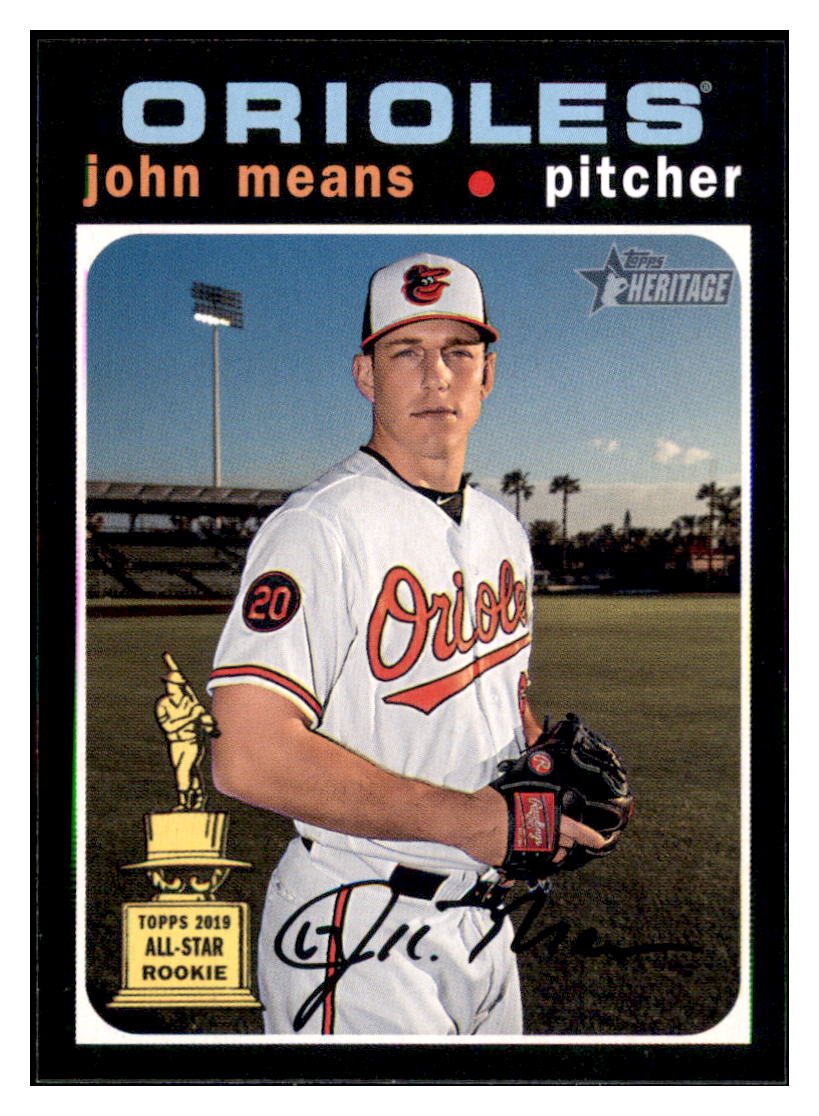 2020 Topps Heritage John
  Means   ASR Baltimore Orioles Baseball
  Card TMH1A simple Xclusive Collectibles   