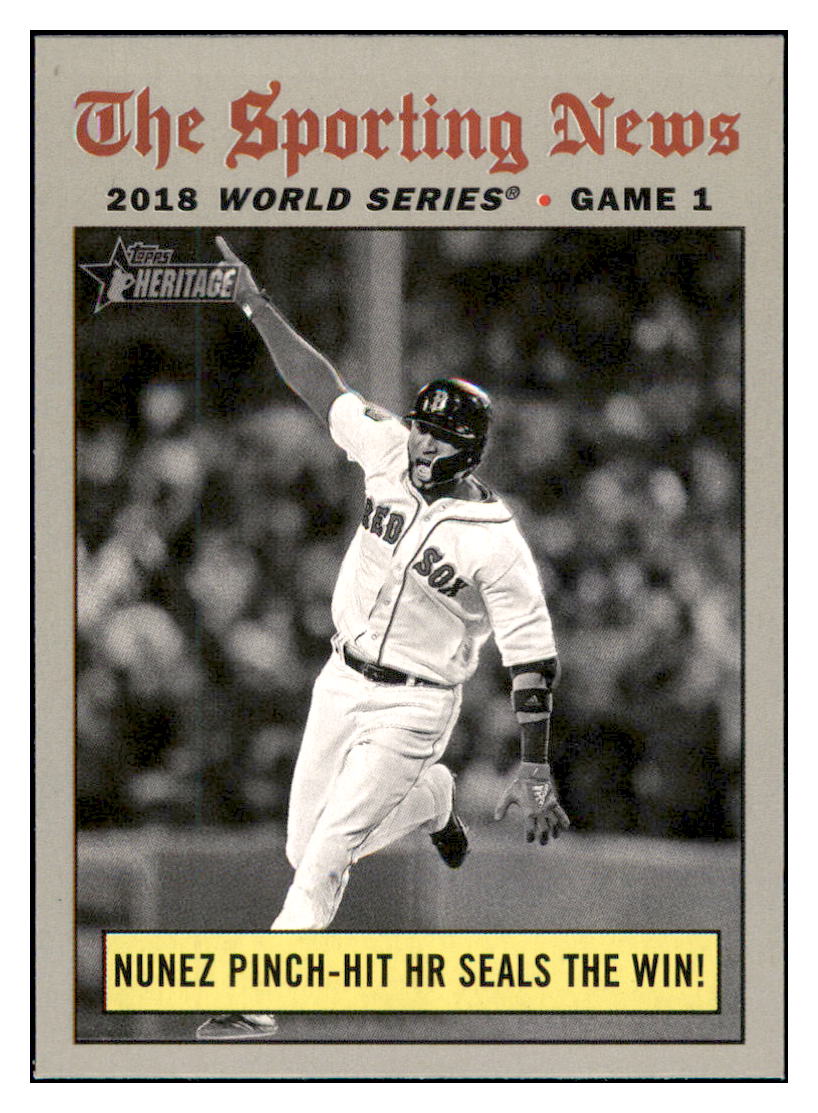 2019 Topps Heritage Nunez
  Pinch-Hit HR Seals the Win! WSH  
  Boston Red Sox Baseball Card TMH1A simple Xclusive Collectibles   
