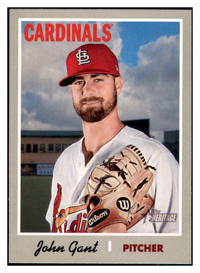 2019 Topps Heritage John
  Gant   St. Louis Cardinals Baseball
  Card TMH1A simple Xclusive Collectibles   
