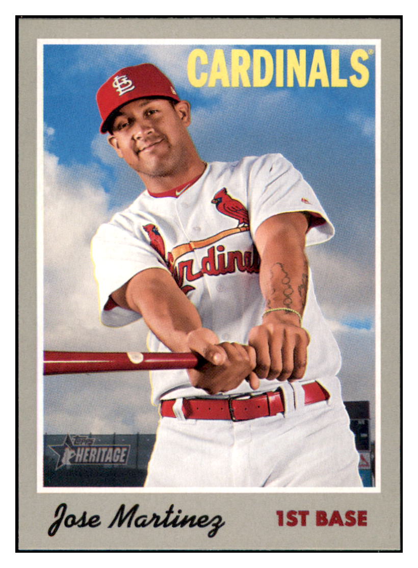 2019 Topps Heritage Jose
  Martinez   St. Louis Cardinals Baseball
  Card TMH1A simple Xclusive Collectibles   
