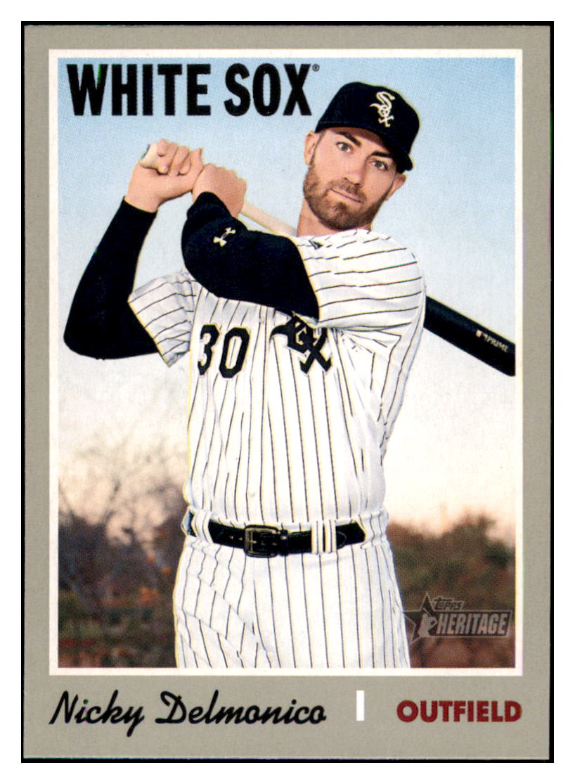 2019 Topps Heritage Nicky
  Delmonico   Chicago White Sox Baseball
  Card TMH1A simple Xclusive Collectibles   