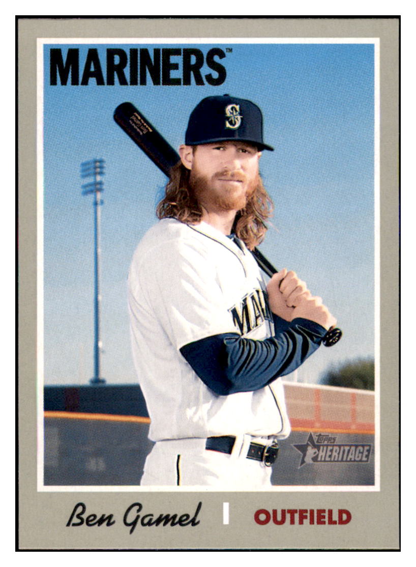 2019 Topps Heritage Ben
  Gamel   Seattle Mariners Baseball Card
  TMH1A simple Xclusive Collectibles   