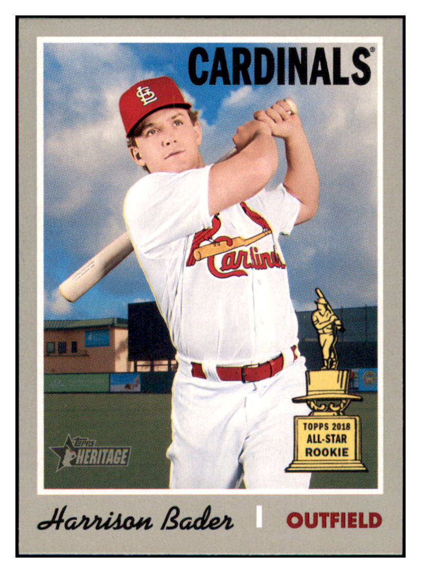 2019 Topps Heritage Harrison
  Bader   ASR St. Louis Cardinals
  Baseball Card TMH1A simple Xclusive Collectibles   