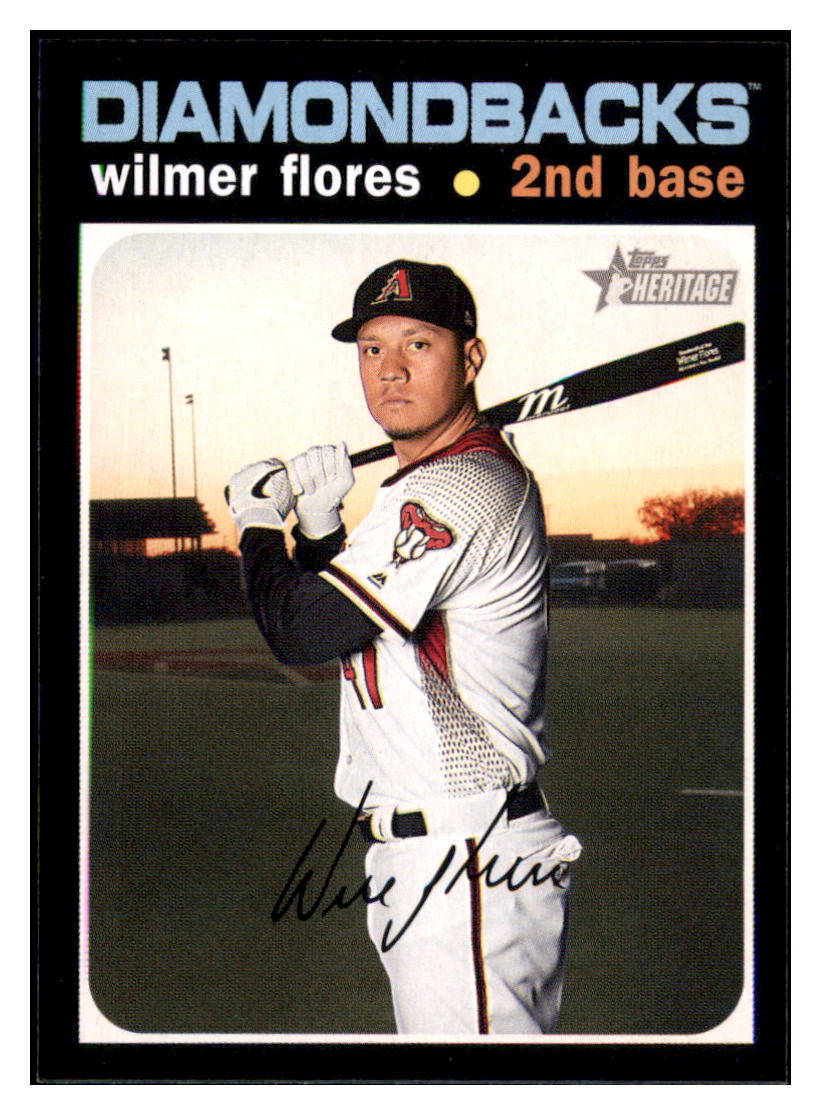 2020 Topps Heritage Wilmer
  Flores   Arizona Diamondbacks Baseball
  Card TMH1A simple Xclusive Collectibles   