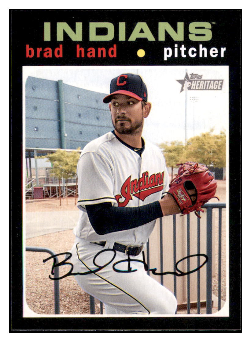 2020 Topps Heritage Brad
  Hand   Cleveland Indians Baseball Card
  TMH1A simple Xclusive Collectibles   
