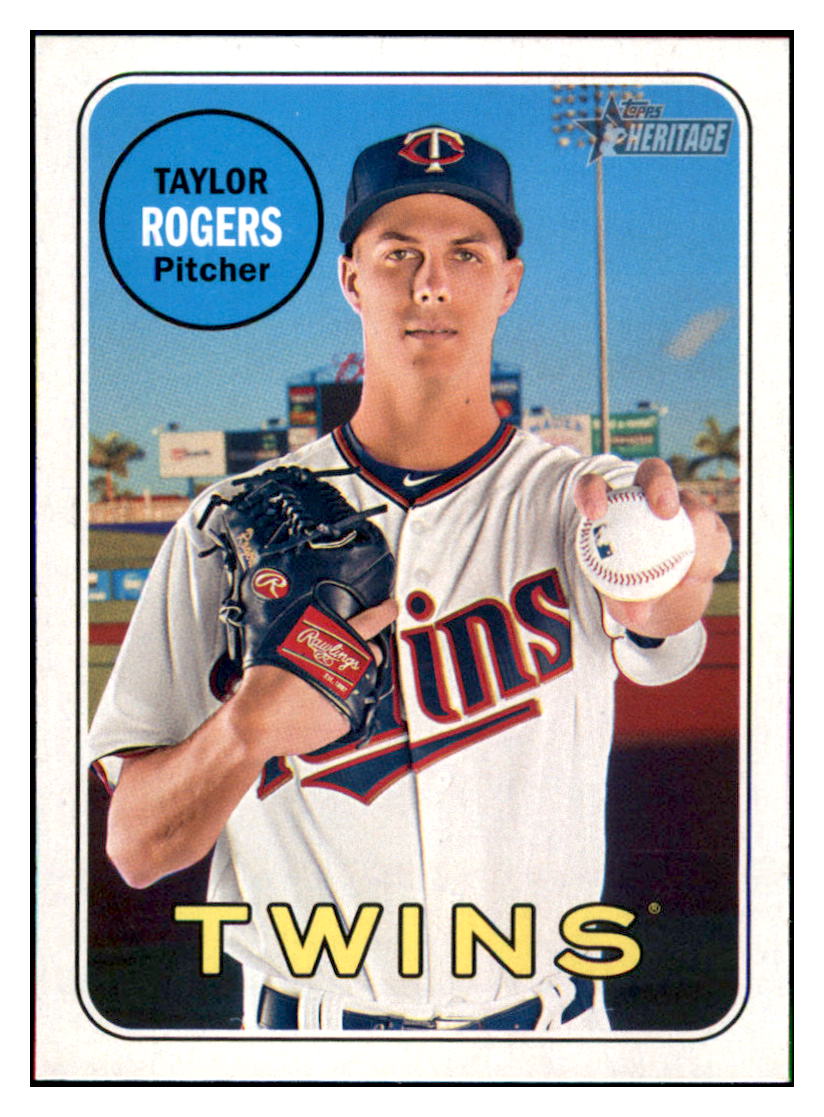 2018 Topps Heritage Taylor
  Rogers   RC Minnesota Twins Baseball
  Card TMH1A simple Xclusive Collectibles   