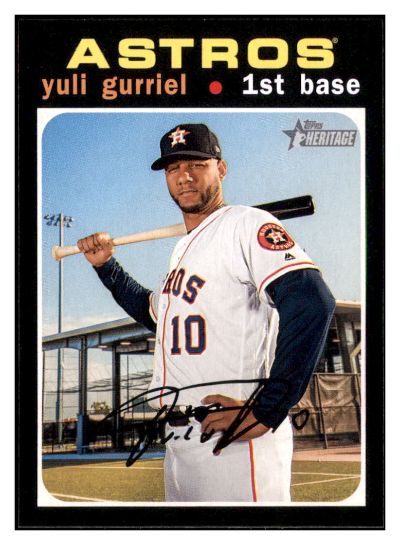 2020 Topps Heritage Yuli
  Gurriel   Houston Astros Baseball Card
  TMH1A simple Xclusive Collectibles   