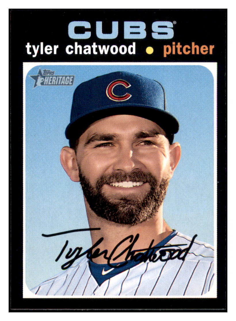 2020 Topps Heritage Tyler
  Chatwood   Chicago Cubs Baseball Card
  TMH1A simple Xclusive Collectibles   