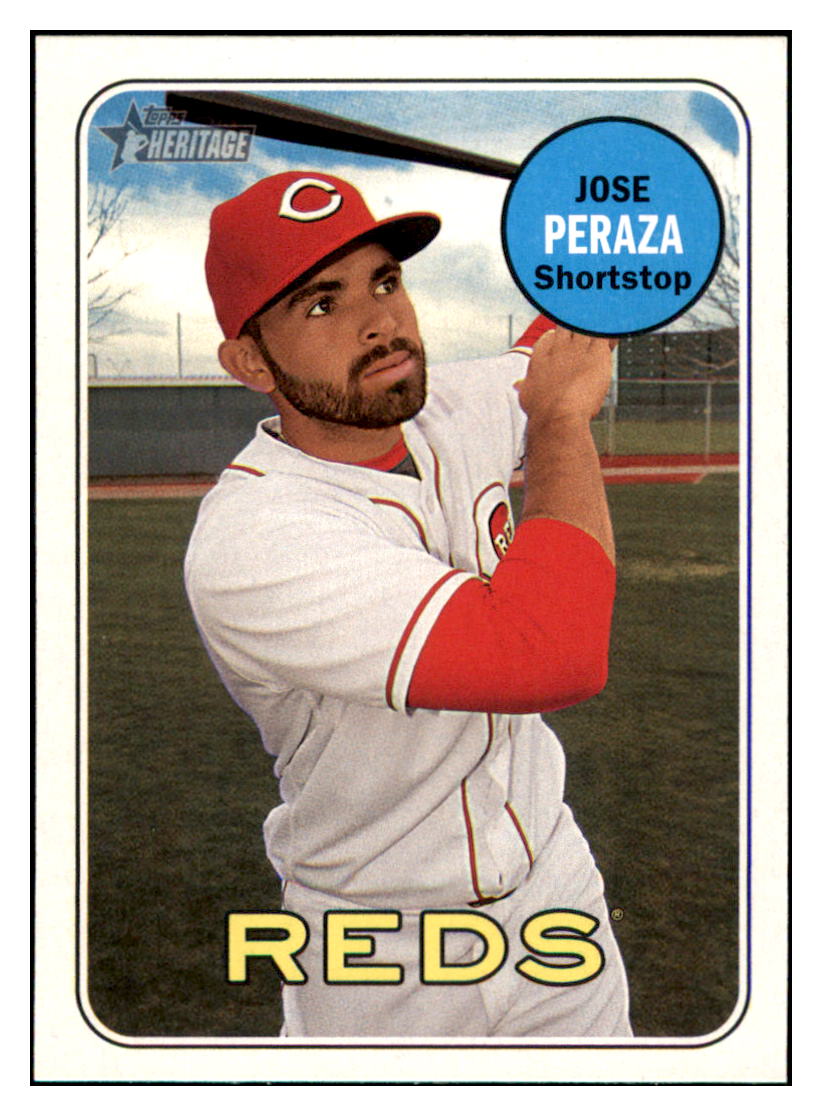 2018 Topps Heritage Jose
  Peraza   Cincinnati Reds Baseball Card
  TMH1A simple Xclusive Collectibles   