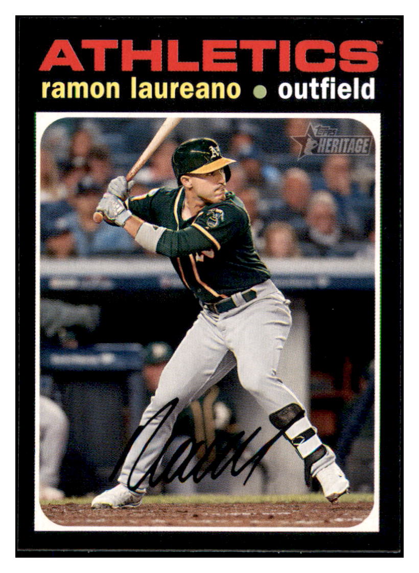 2020 Topps Heritage Ramon Laureano Oakland Athletics Baseball Card TMH1A simple Xclusive Collectibles   