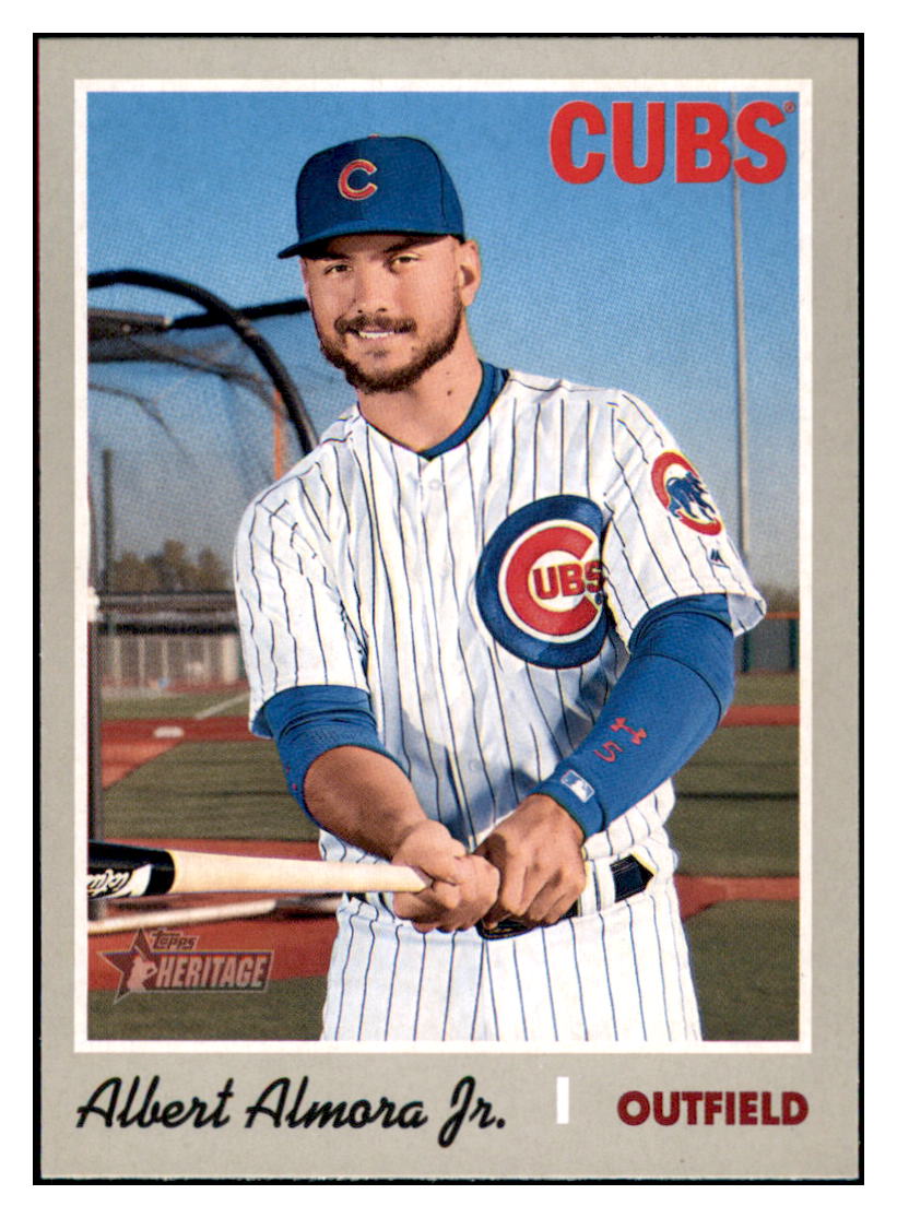 2019 Topps Heritage Albert
  Almora Jr.   Chicago Cubs Baseball Card
  TMH1A simple Xclusive Collectibles   