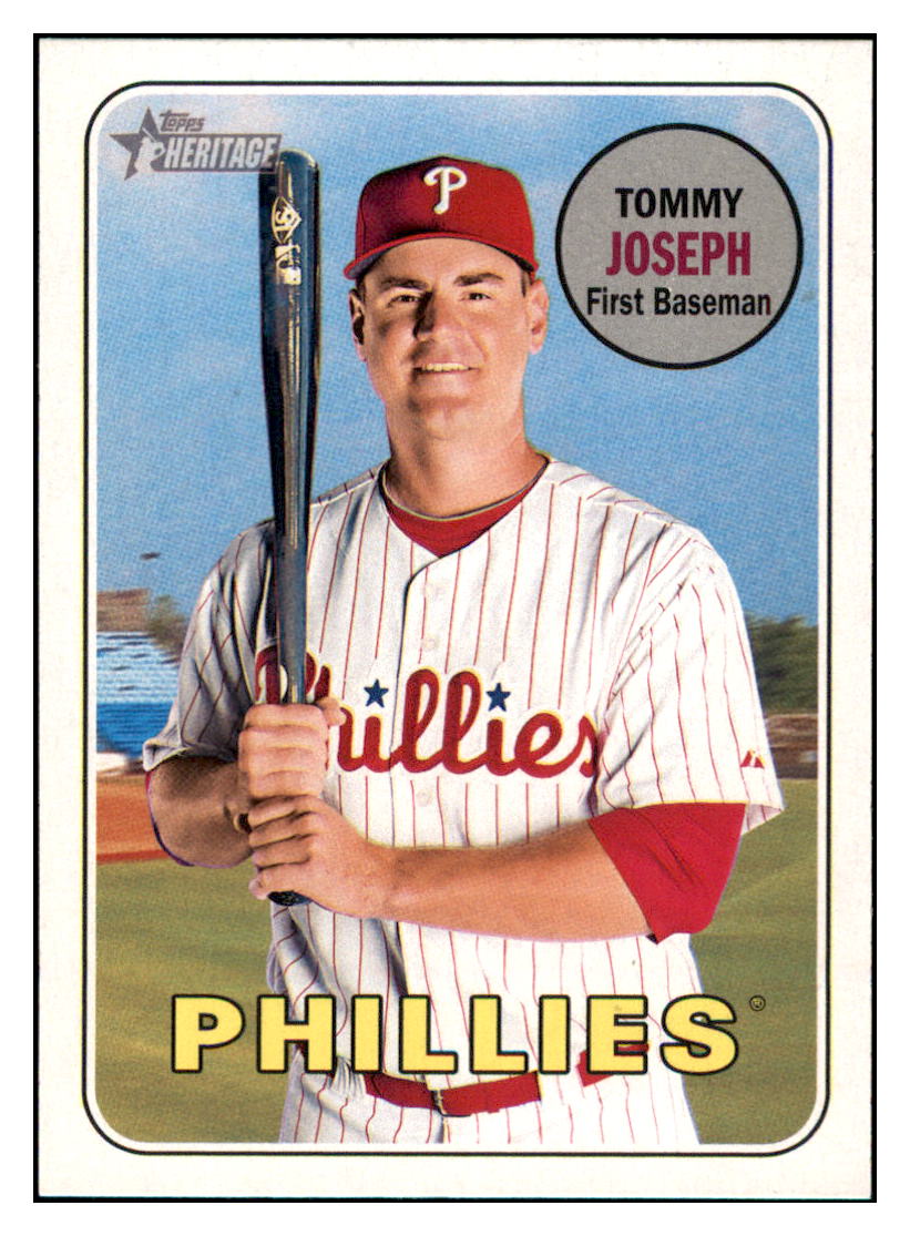 2018 Topps Heritage Tommy
  Joseph   Philadelphia Phillies Baseball
  Card TMH1A simple Xclusive Collectibles   