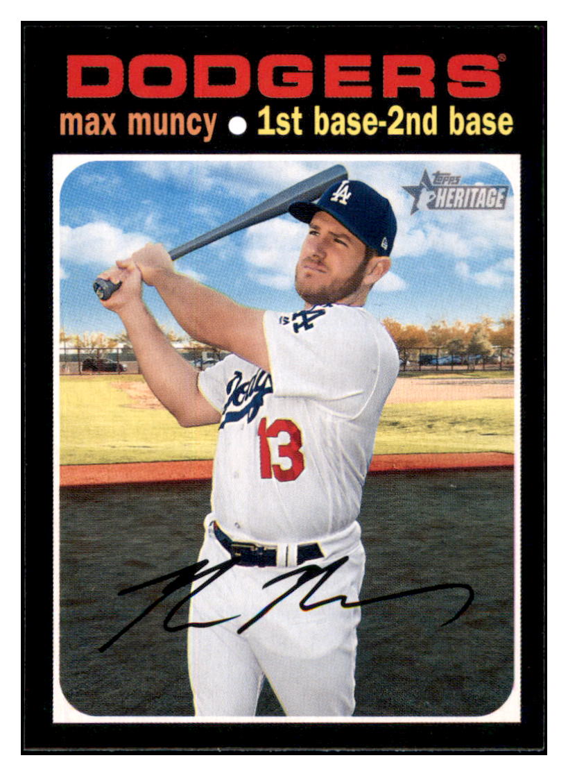 2020 Topps Heritage Max
  Muncy   Los Angeles Dodgers Baseball
  Card TMH1A simple Xclusive Collectibles   