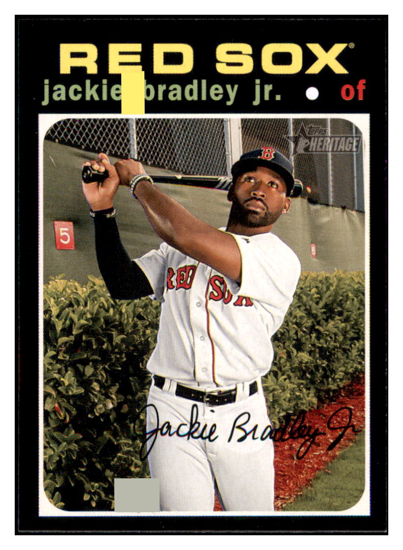 2020 Topps Heritage Jackie
  Bradley Jr.   Boston Red Sox Baseball
  Card TMH1A simple Xclusive Collectibles   