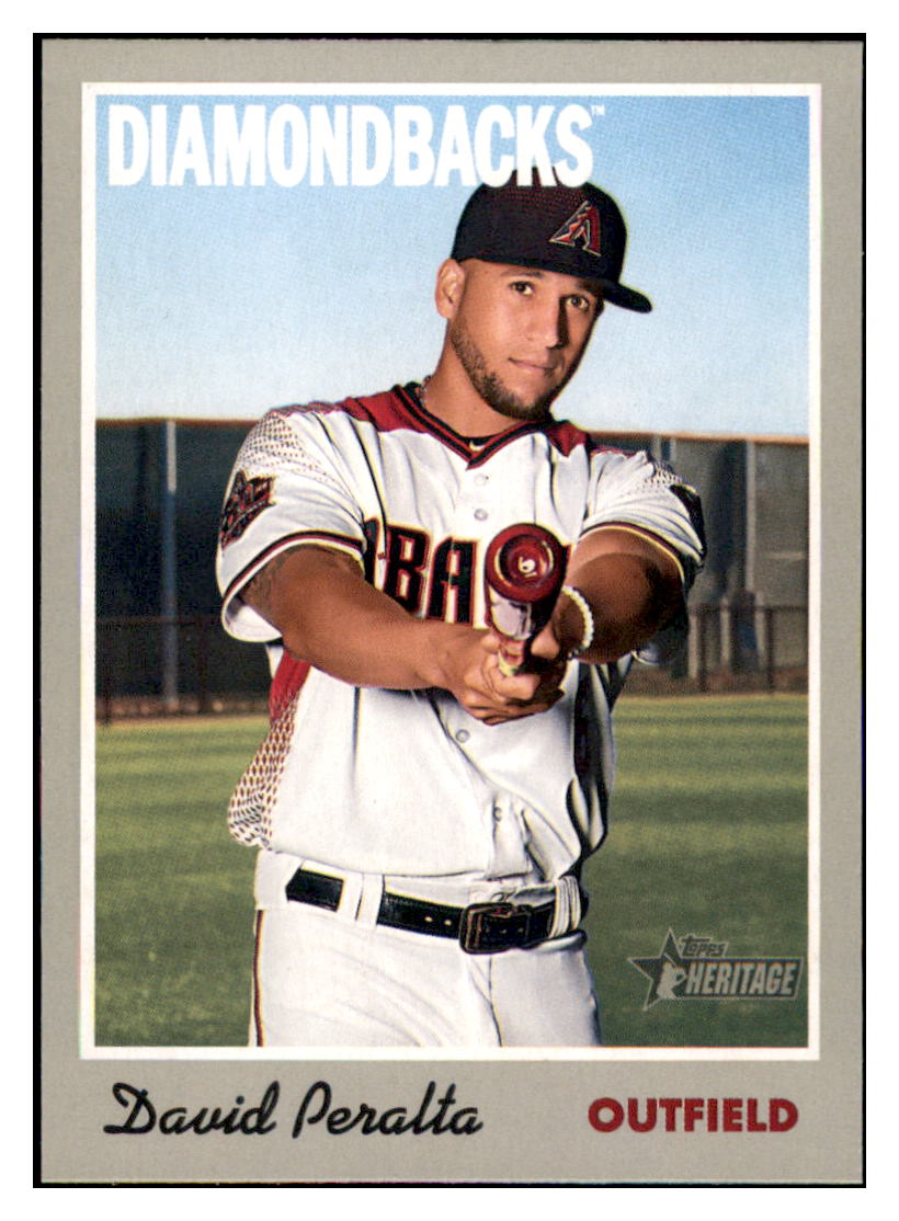 2019 Topps Heritage David
  Peralta   Arizona Diamondbacks Baseball
  Card TMH1A simple Xclusive Collectibles   