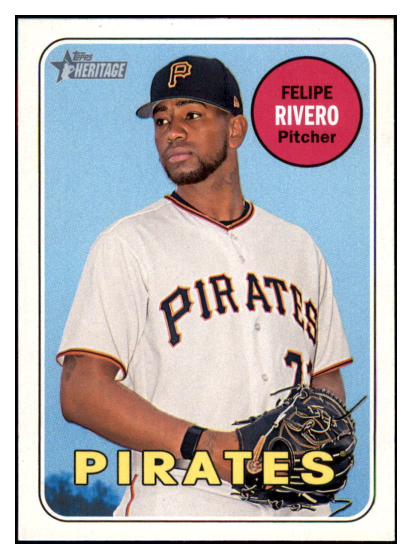 2018 Topps Heritage Felipe
  Rivero   Pittsburgh Pirates Baseball
  Card TMH1A simple Xclusive Collectibles   