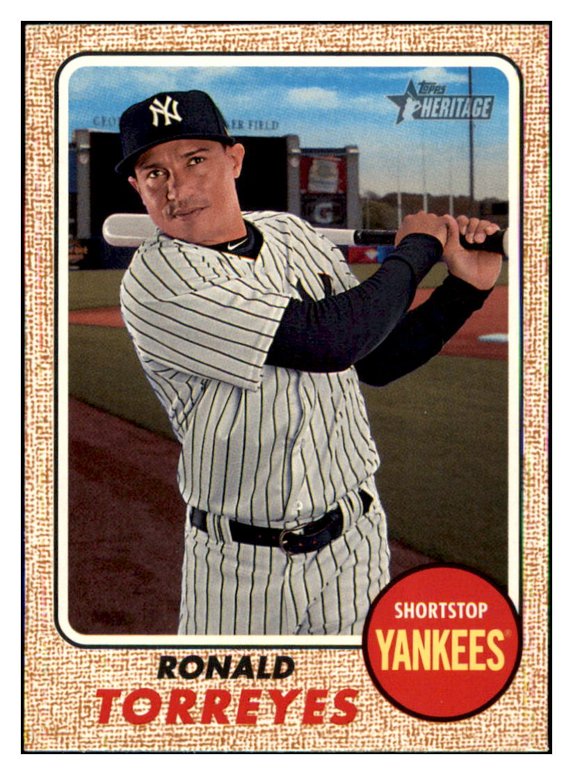 2017 Topps Heritage Ronald
  Torreyes   New York Yankees Baseball
  Card TMH1A simple Xclusive Collectibles   