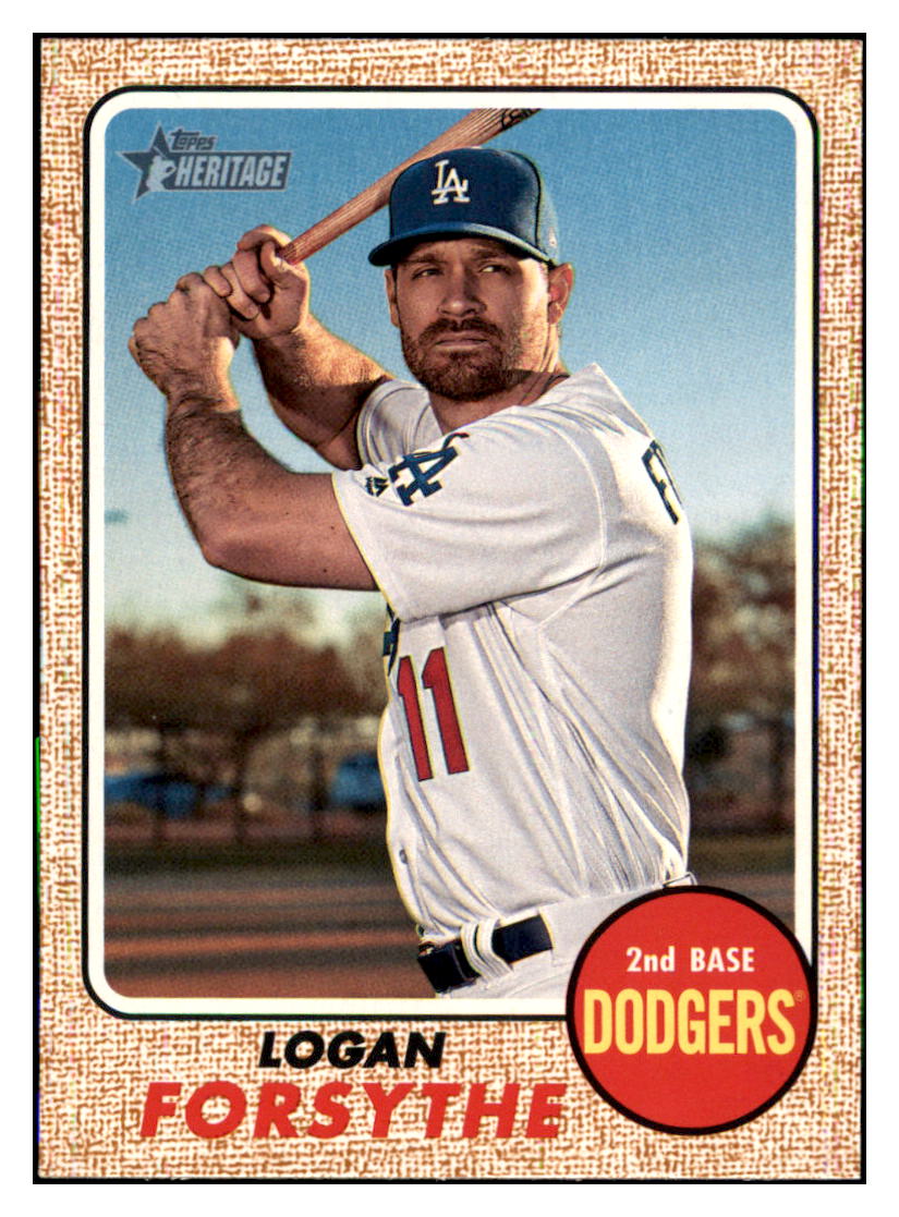 2017 Topps Heritage Logan
  Forsythe   Los Angeles Dodgers Baseball
  Card TMH1A simple Xclusive Collectibles   