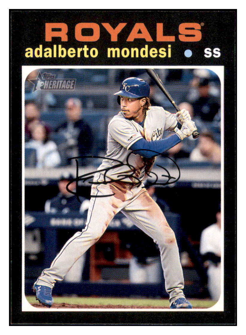 2020 Topps Heritage Adalberto
  Mondesi   Kansas City Royals Baseball
  Card TMH1A simple Xclusive Collectibles   