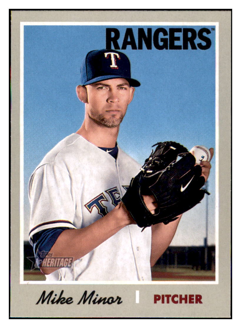 2019 Topps Heritage Mike
  Minor   Texas Rangers Baseball Card
  TMH1A simple Xclusive Collectibles   