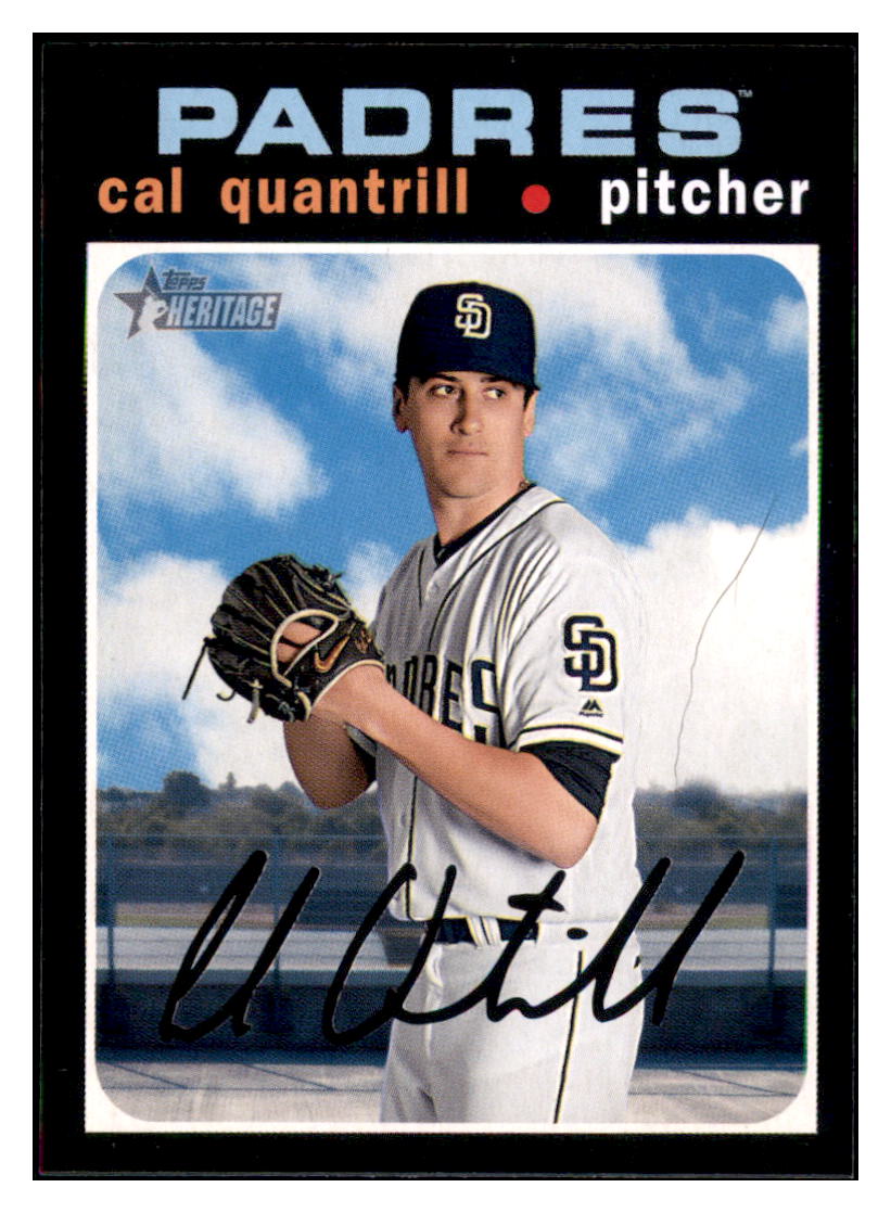 2020 Topps Heritage Cal
  Quantrill   San Diego Padres Baseball
  Card TMH1A simple Xclusive Collectibles   