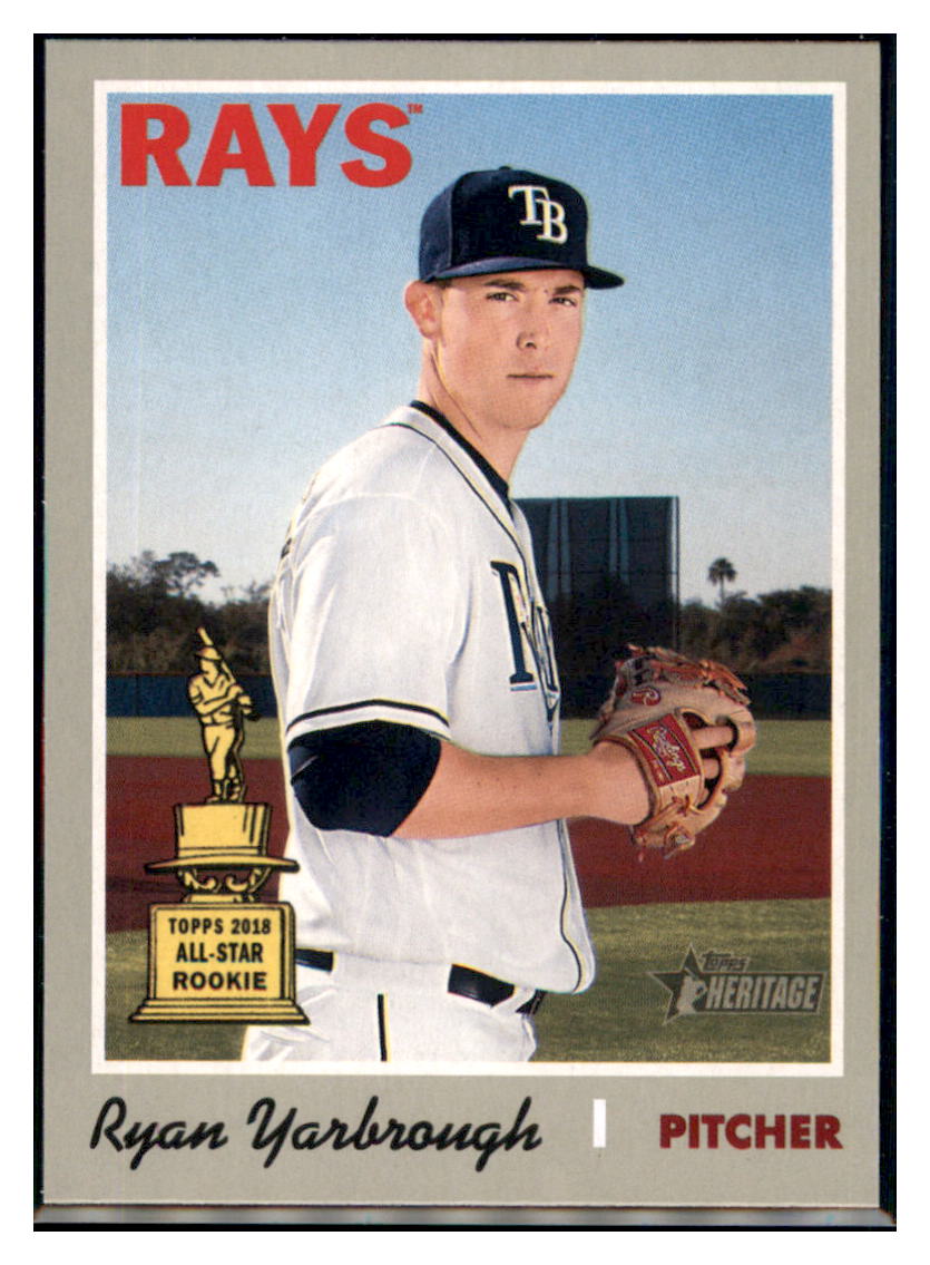 2019 Topps Heritage Ryan Yarbrough    Tampa Bay Rays #181 Baseball card   TMH1C simple Xclusive Collectibles   