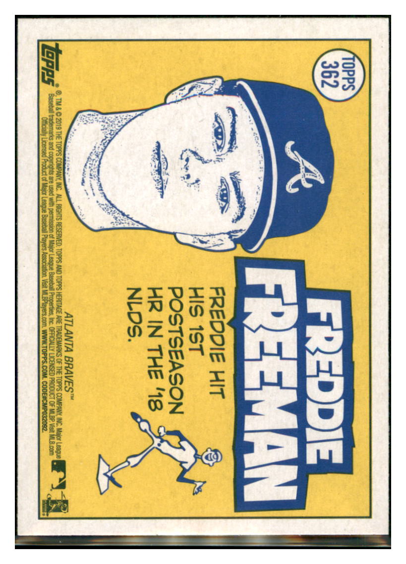 2019 Topps Heritage Freddie Freeman    Atlanta Braves #362 Baseball card PSA ALL
  TMH1C simple Xclusive Collectibles   