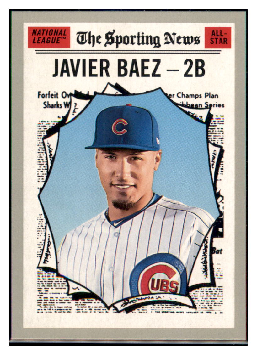 2019 Topps Heritage Javier Baez    Chicago Cubs #363 Baseball card PSA
  LEAGUE TMH1C simple Xclusive Collectibles   