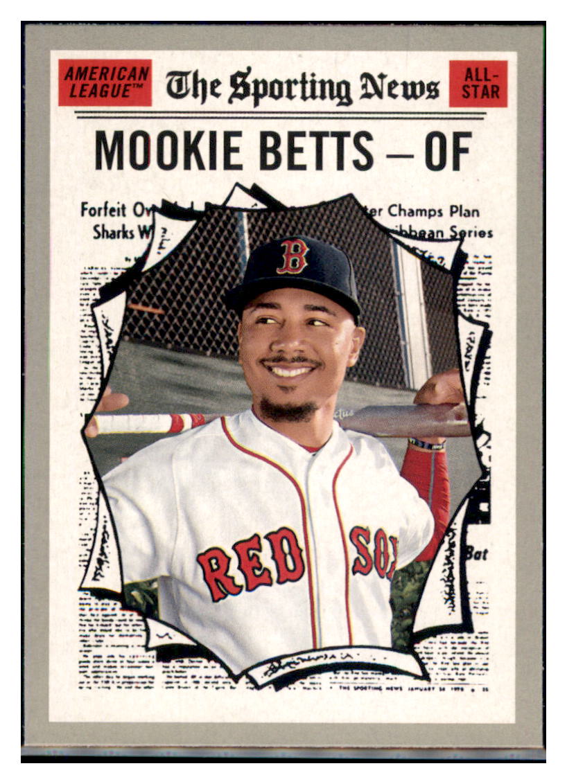 2019 Topps Heritage Mookie Betts    Boston Red Sox #358 Baseball card
  PSA  TMH1C simple Xclusive Collectibles   