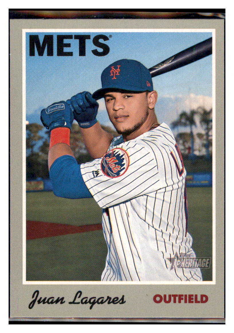 2019 Topps Heritage Juan Lagares    New York Mets #26 Baseball card   TMH1C simple Xclusive Collectibles   