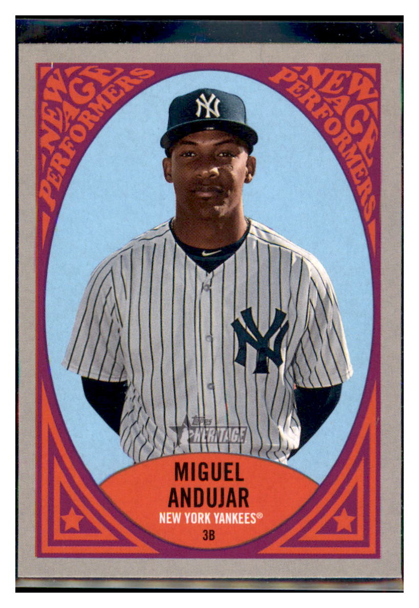 2019 Topps Heritage Miguel Andujar    New York Yankees #NAP-4 Baseball
  card   TMH1C simple Xclusive Collectibles   