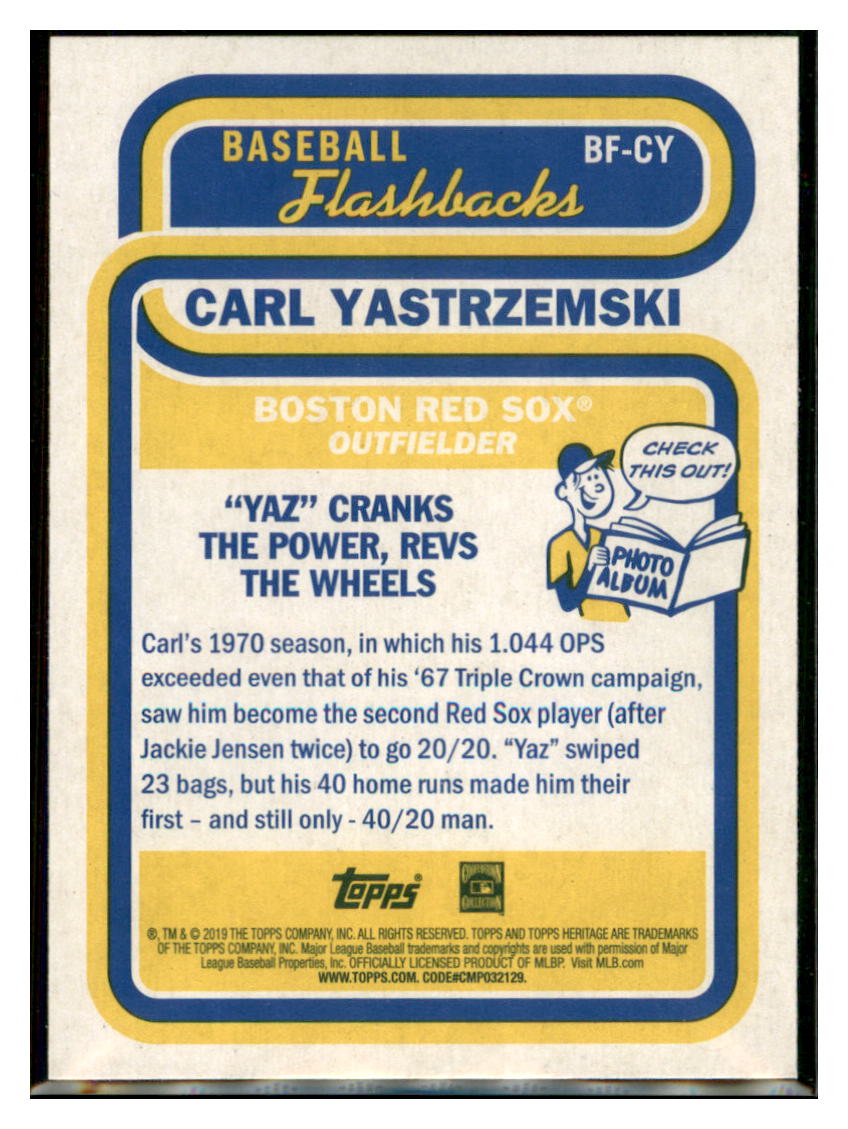 2019 Topps Heritage Carl Yastrzemski    Boston Red Sox #BF-CY Baseball card   TMH1C simple Xclusive Collectibles   