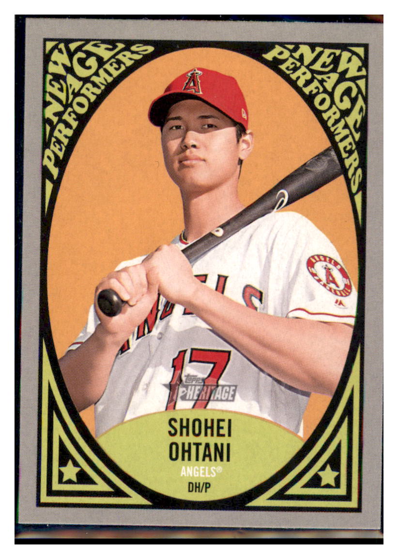 2019 Topps Heritage Shohei Ohtani    Los Angeles Angels #NAP-14 Baseball
  card   TMH1C simple Xclusive Collectibles   