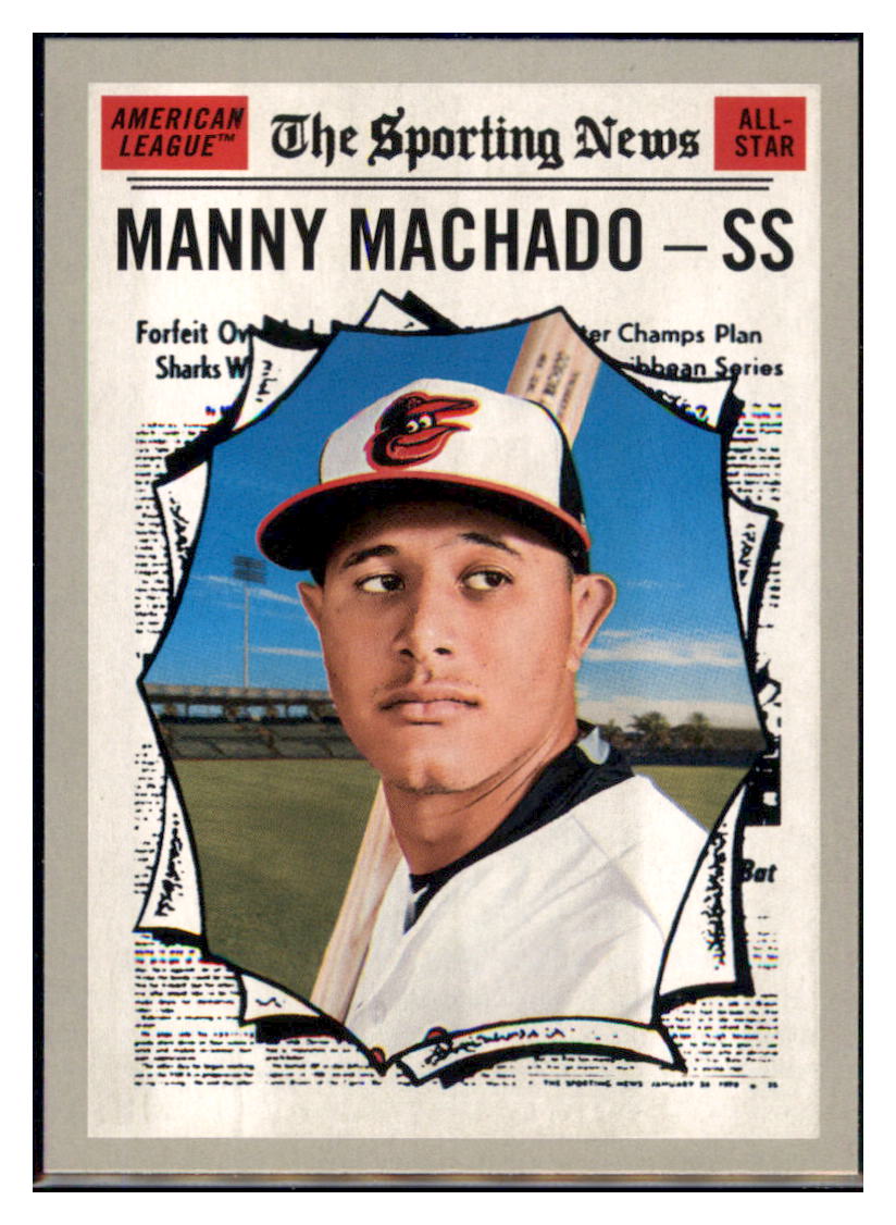 2019 Topps Heritage Manny Machado    Baltimore Orioles #354 Baseball card
  PSA  TMH1C simple Xclusive Collectibles   