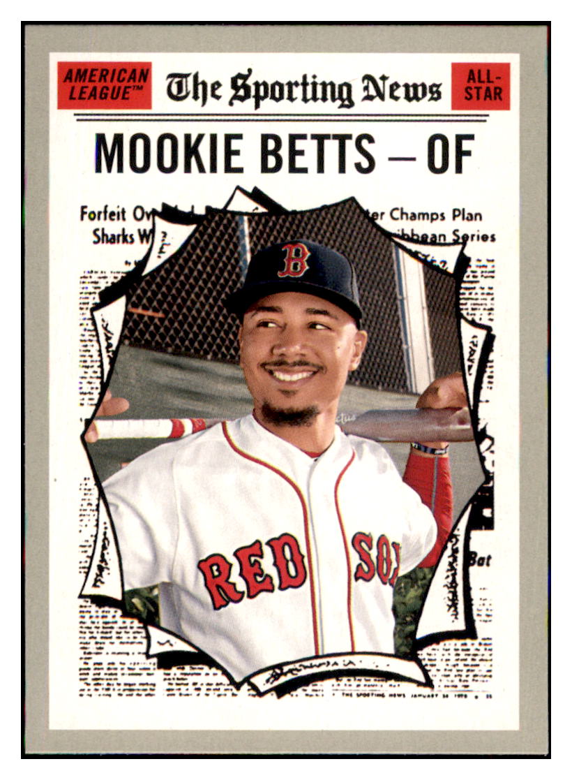 2019 Topps Heritage Mookie Betts    Boston Red Sox #358 Baseball card PSA ALL
  TMH1C simple Xclusive Collectibles   