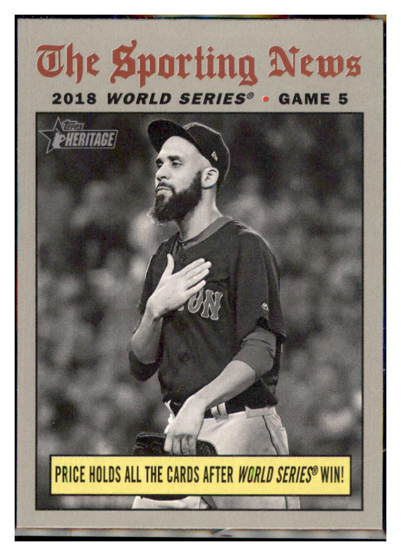 2019 Topps Heritage Price Holds All the
  Cards After World Series Win!    Boston
  Red Sox #309 Baseball card   TMH1C simple Xclusive Collectibles   